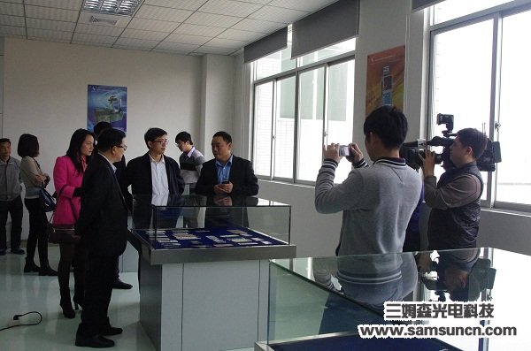 Dongguan City Science and Technology Bureau and town leaders visited Samson Technology to guide the work_byy688.com