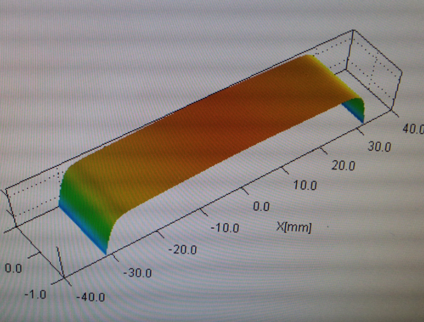 Cell phones cover glass flatness warpage inspection